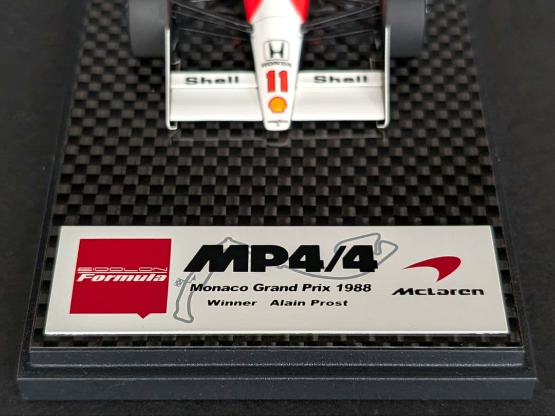 EIDOLON 1/43 マクラーレンホンダ MP4/4 プロスト モナコ優勝