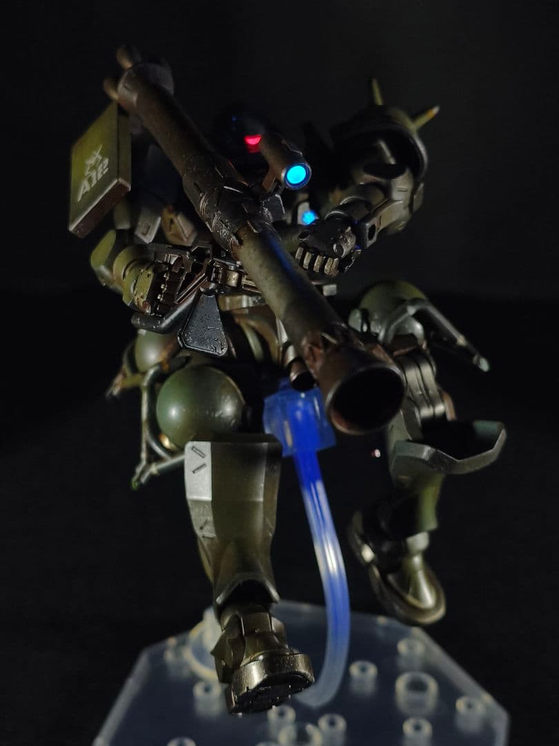HG ザク(GQ) 全塗装完成品 ウェザリング仕上げ