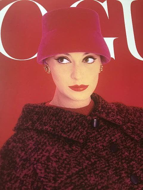 額装済/Vogue Rose Red August 1956/ヴォーグ/ポスター