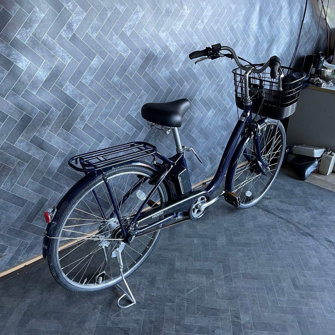 FRONTIA 電動アシスト自転車 ネイビーバッテリーB400