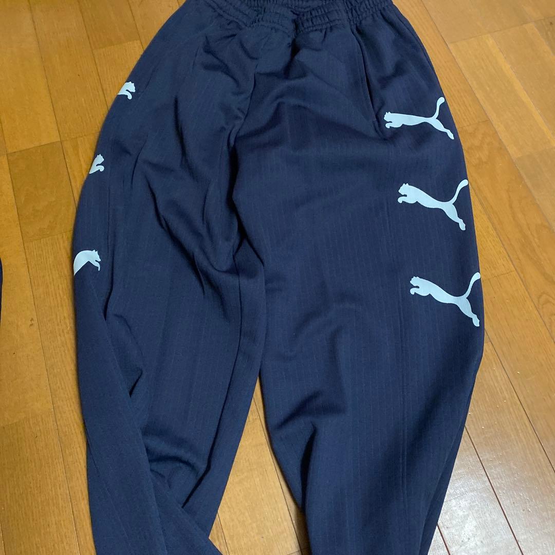 Puma ジャージ上下セット ネイビー3連ロゴ　良品