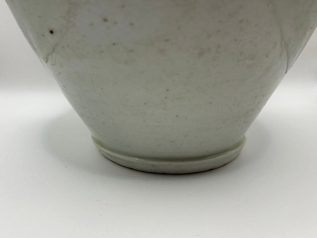 李朝　白磁　大壺　アンティーク　送料込み0308
