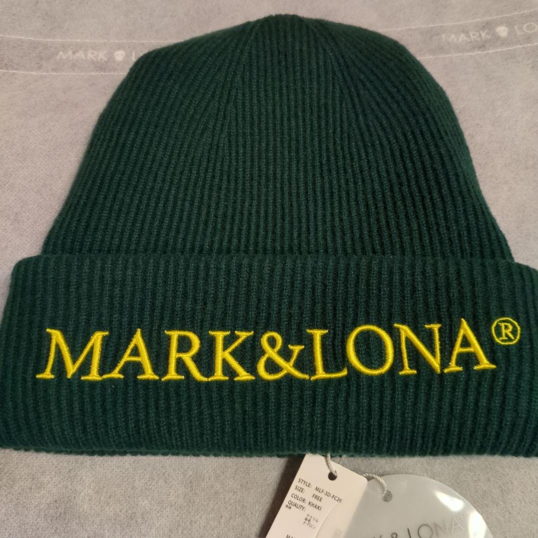 MARK & LONA ニット帽　カーキ