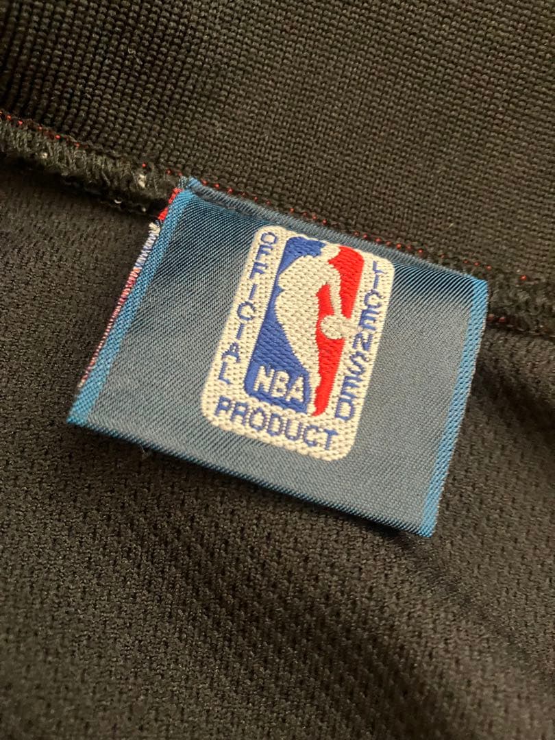 【90s】 NBA オフィシャル トラックジャケット ジャージ 黒赤　L y2k