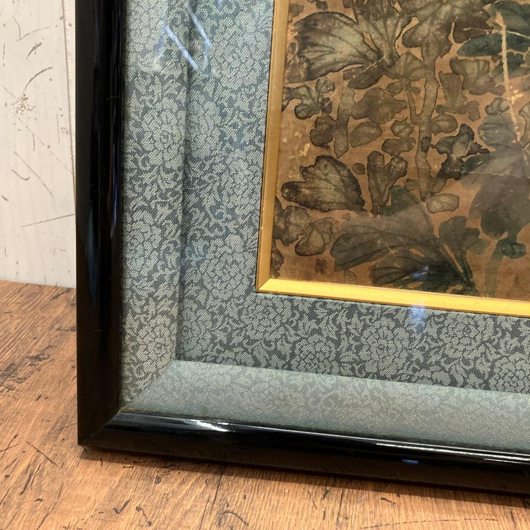 昭和レトロ 絵画 水彩画 花 フラワー 美術品 洋画 額縁 インテリア 壁掛け