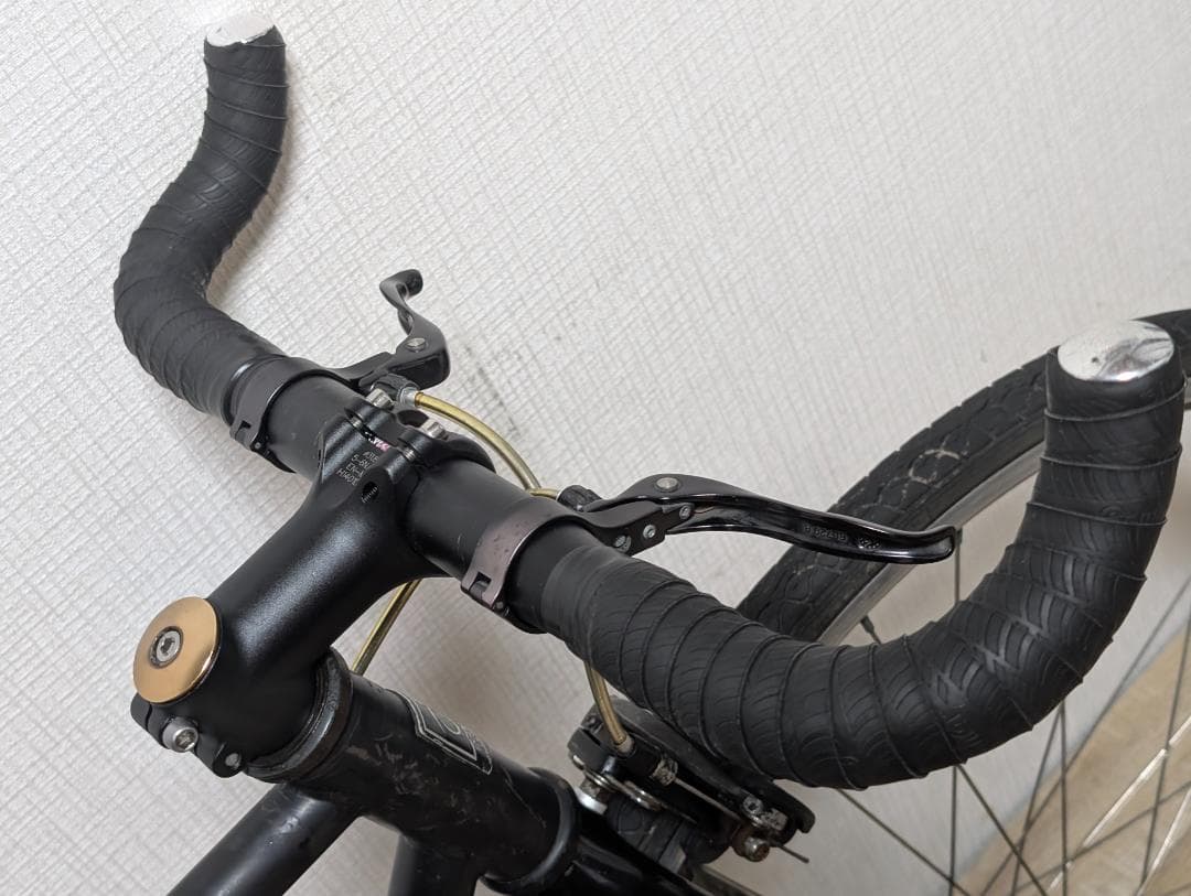 69 メンテ済! ピスト ノーブランド 黒×金