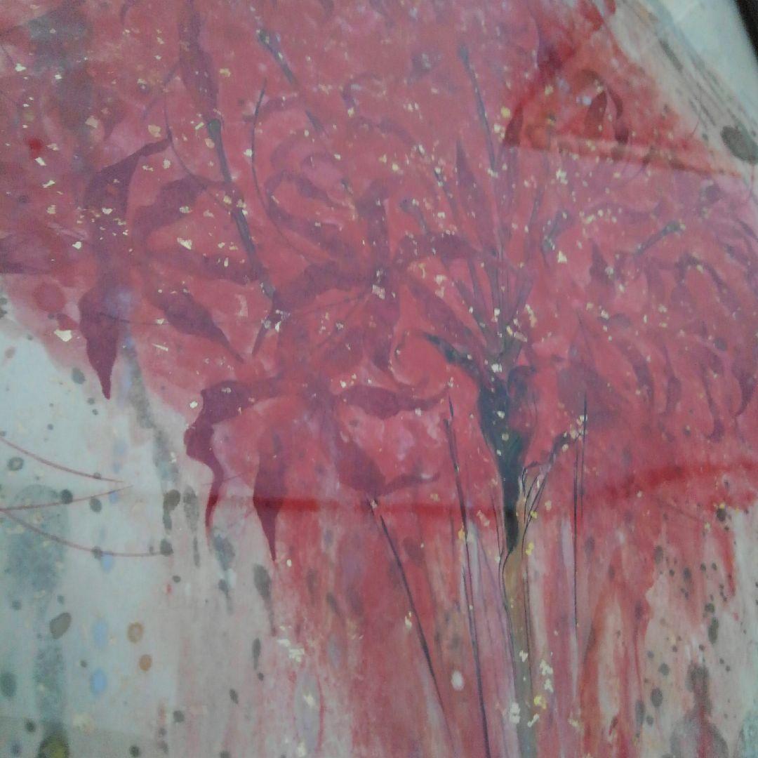 日本画　花火