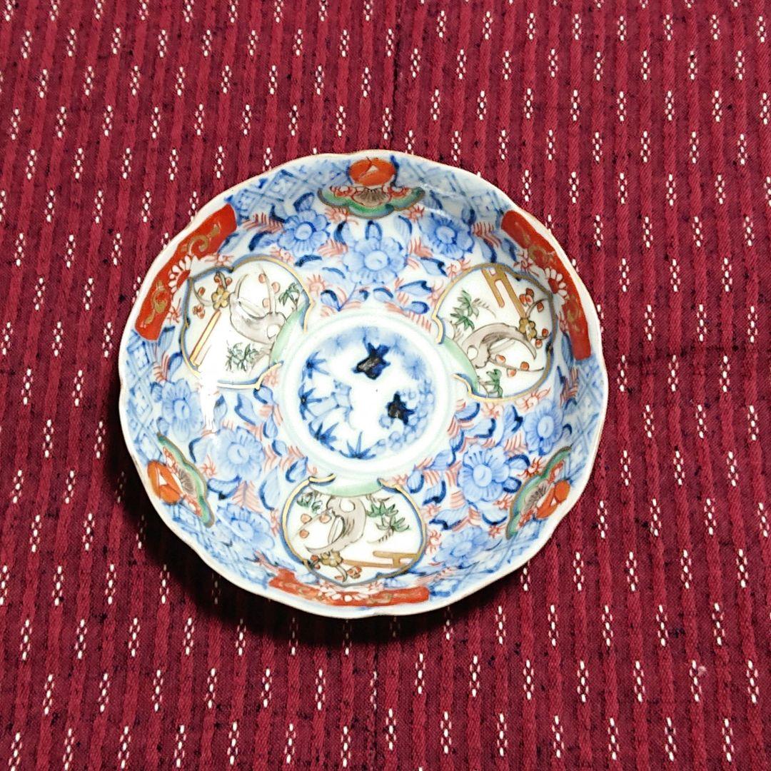 古伊万里の 絵皿 ４枚セット