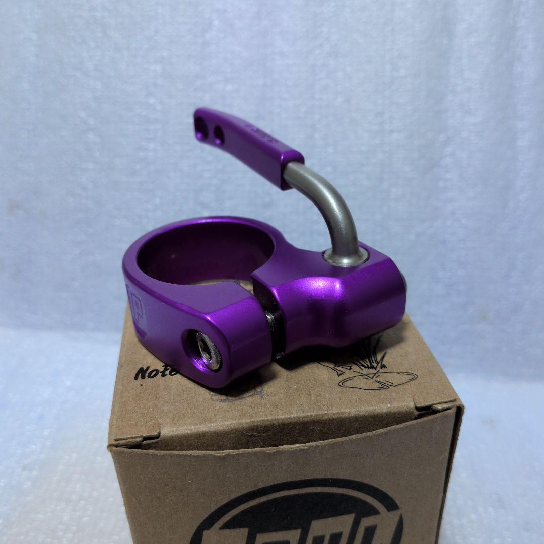 PAUL ポール31.8 QR シートクランプ パープル/ブラック