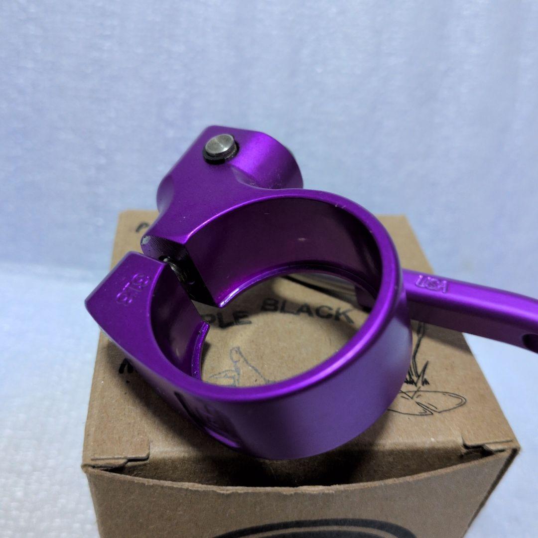 PAUL ポール31.8 QR シートクランプ パープル/ブラック