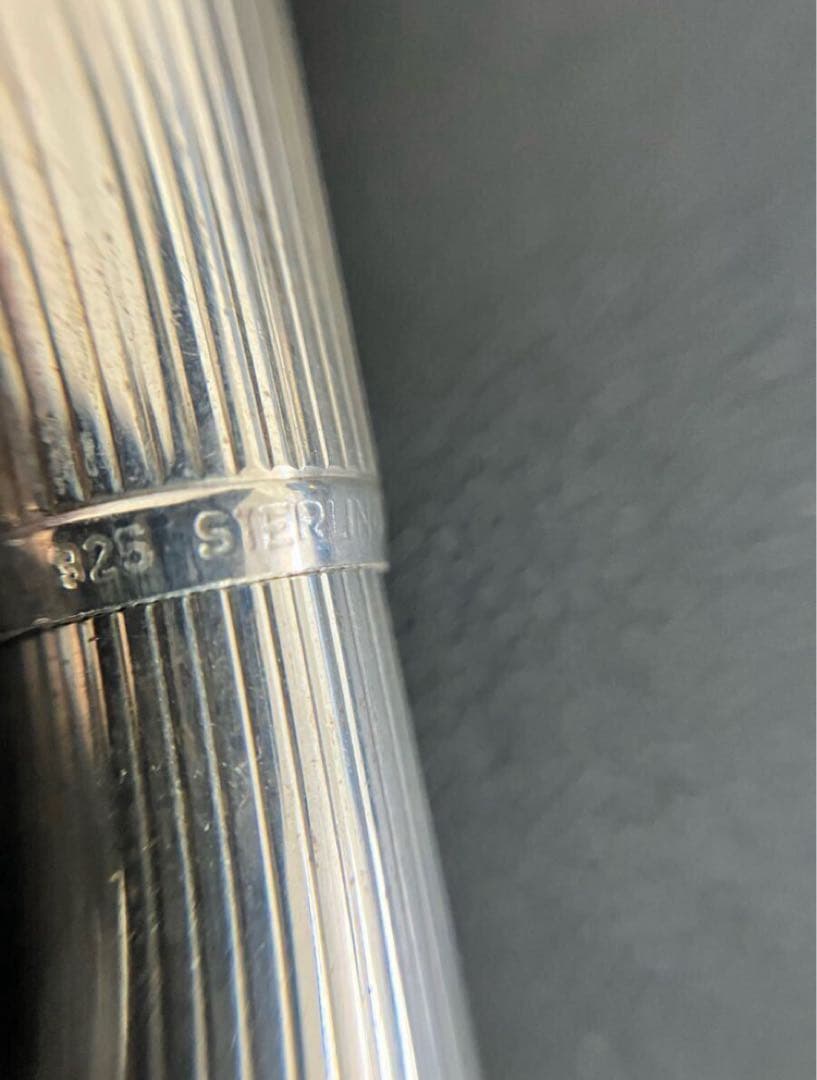 A.DUNHILL ダンヒル 万年筆 ライン スターリングシルバー EF