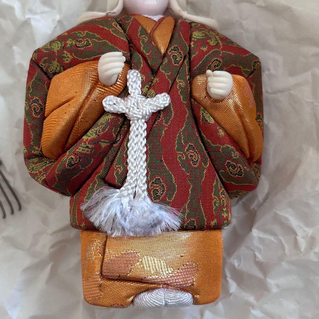 高級人形　伝統工芸品　芳俊作 共白髪 高砂人形