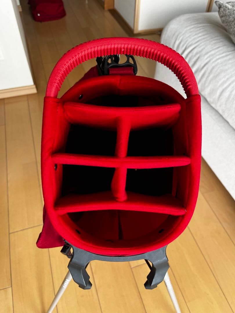 専用　新品同様！極美品！オノフONOFF スタンドキャディバッグ レッド