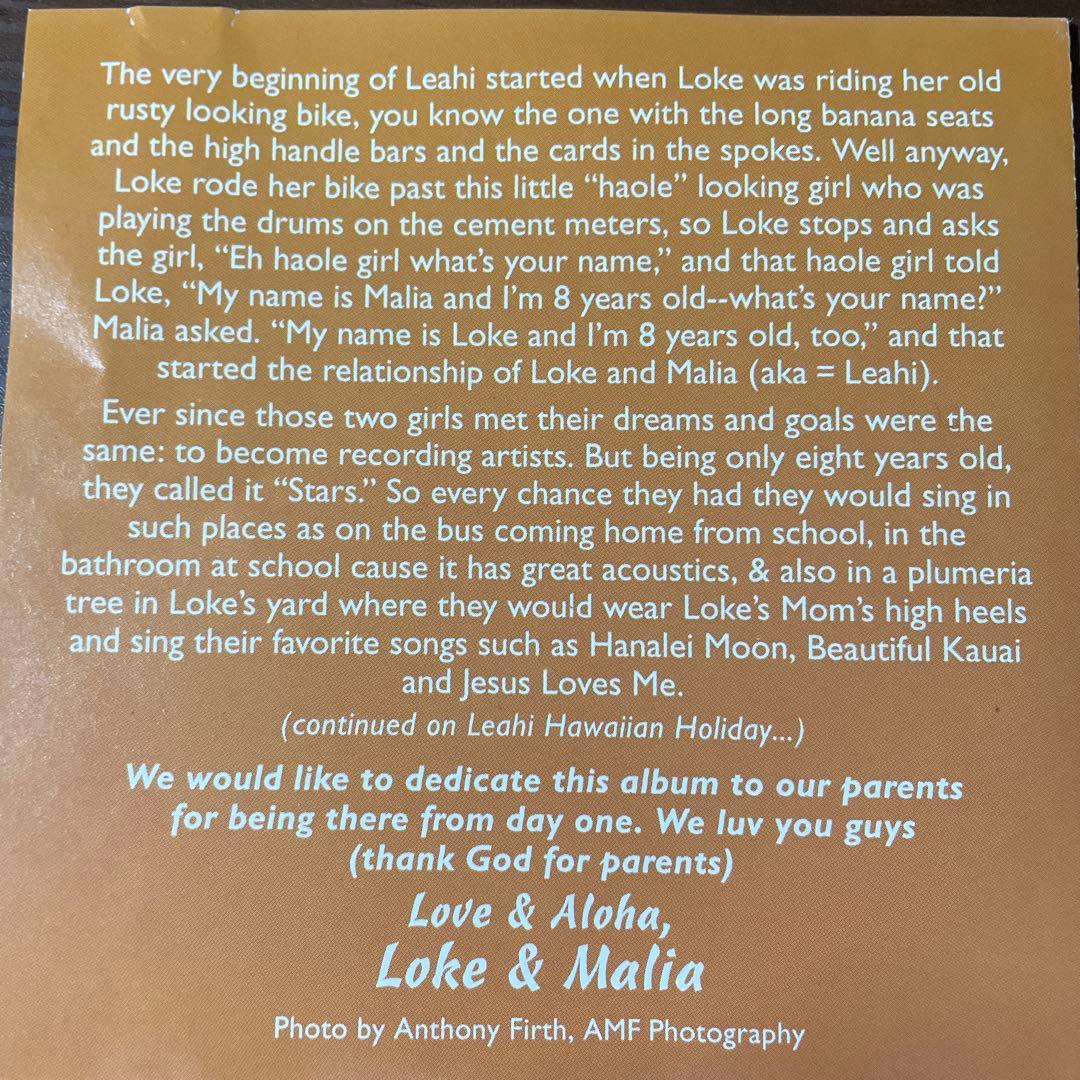 洋楽 AOR CD Hawaii LEAHI/ girls