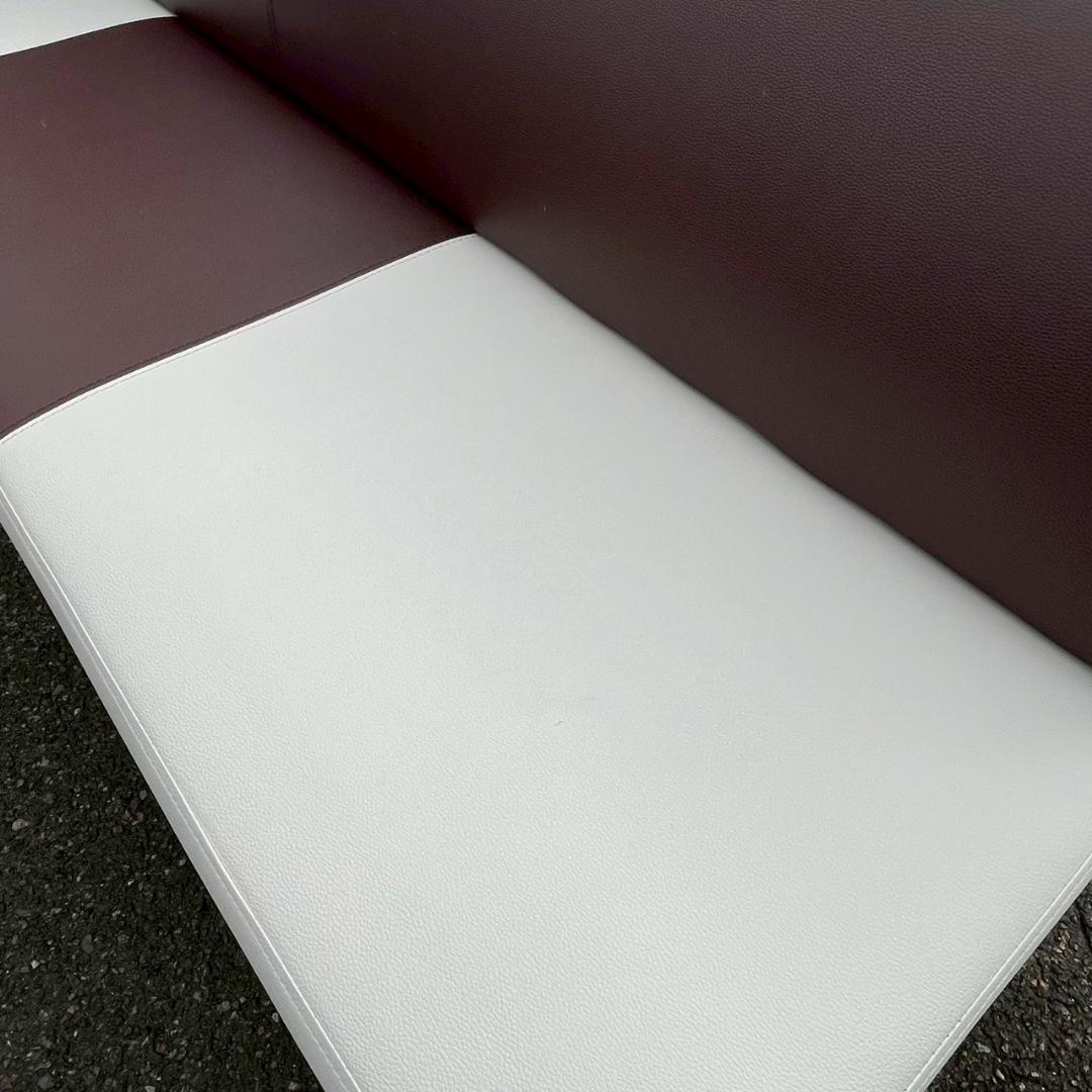 ロビーベンチ 3人掛け 背付き 長椅子 ソファ ロビーチェア ① A1289