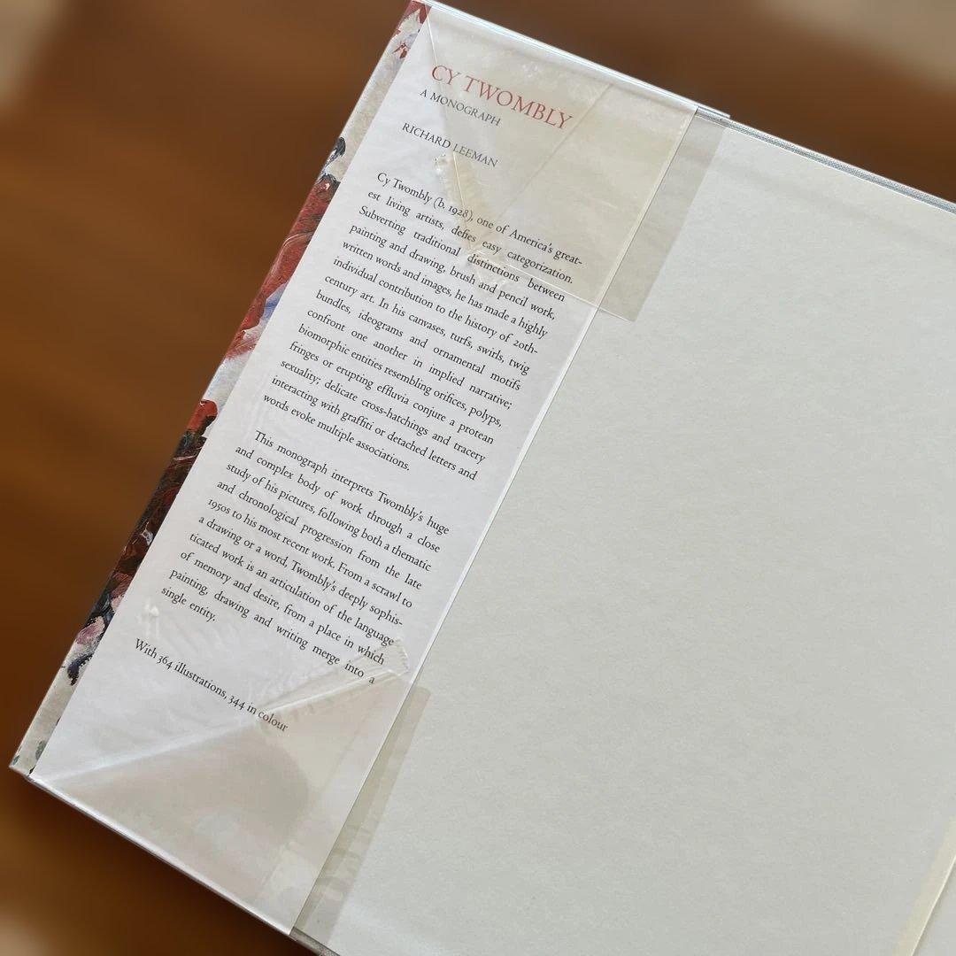 割引中/CY TWOMBLY アートブック RICHARD LEEMAN