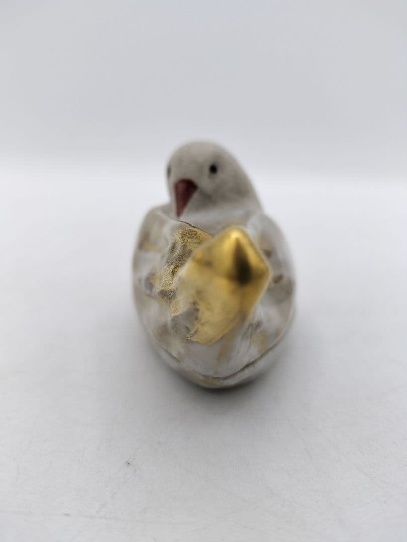 c637 香合 善所焼 都鳥 淡海陽炎園 木箱 茶道具 古物