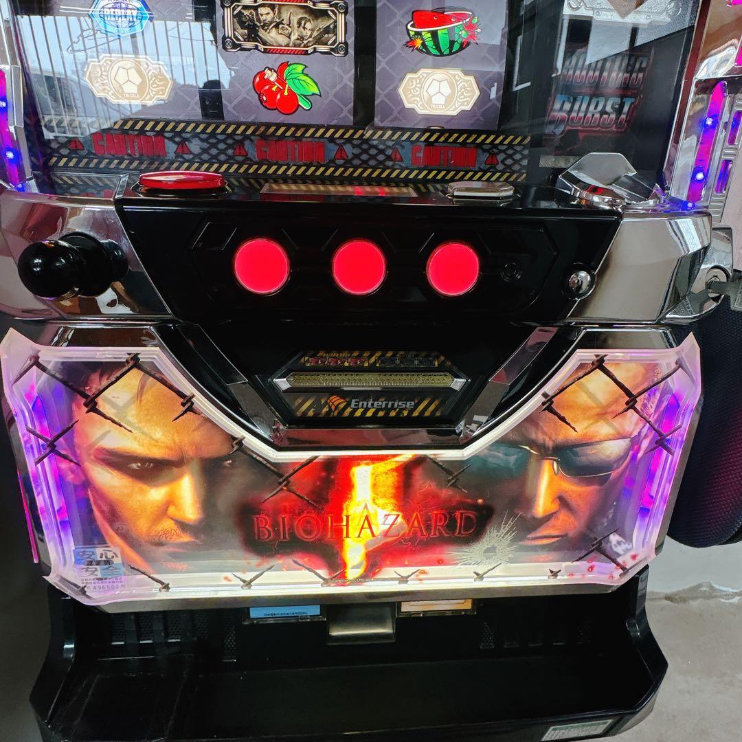スロット　実機　バイオハザード５Ｚ　ハンタープライズ　不要機　家庭用電源