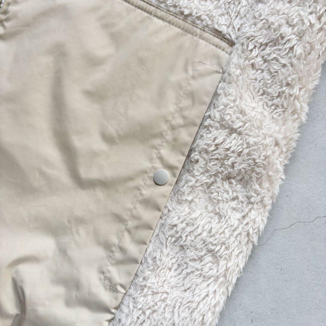 J.LINDEBERG リバーシブル 中綿ボアベスト ダブルジップ 2way S