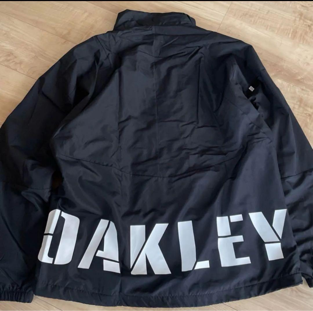 オークリー　メンズ　ウィンドブレーカー　軽量　撥水　ブラック　黒　上下　M