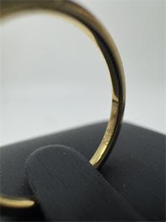 《日本製18金》K18ゴールドトーン シンプルリング11号 1.17g 即日発送