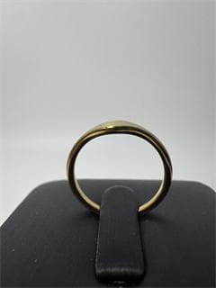 《日本製18金》K18ゴールドトーン シンプルリング11号 1.17g 即日発送