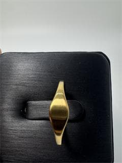 《日本製18金》K18ゴールドトーン シンプルリング11号 1.17g 即日発送