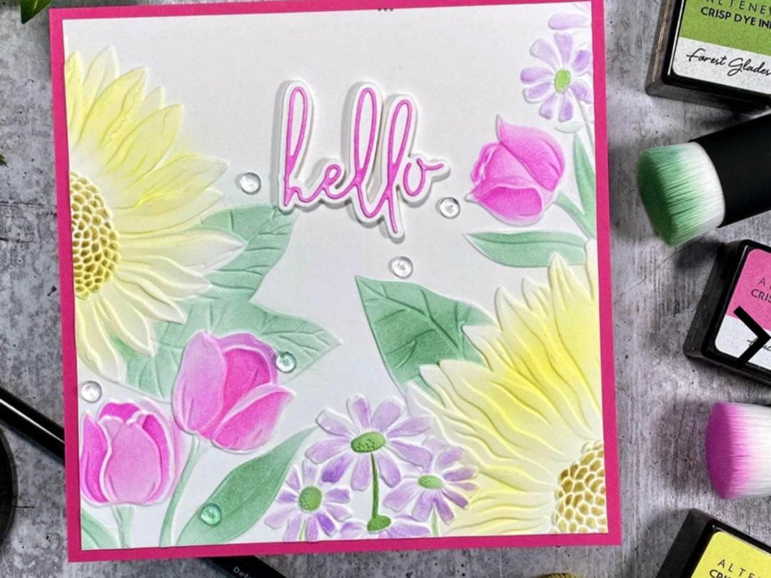 アルテニューSeasonal Bloom スタンプ・ダイ・フォルダー・ステンシル