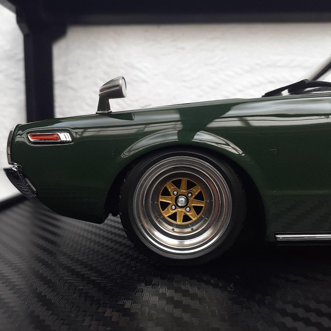 イグニッションモデル　ケンメリ4ドアGT-X 1/18グリーン　ig0971