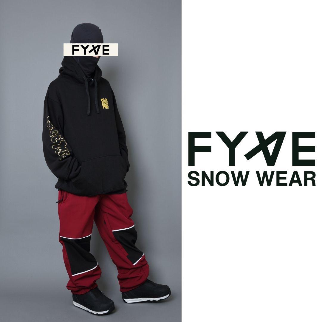 Fyve ファイブ スノーボードウェア スノーフーディー BK パンツ M 新品