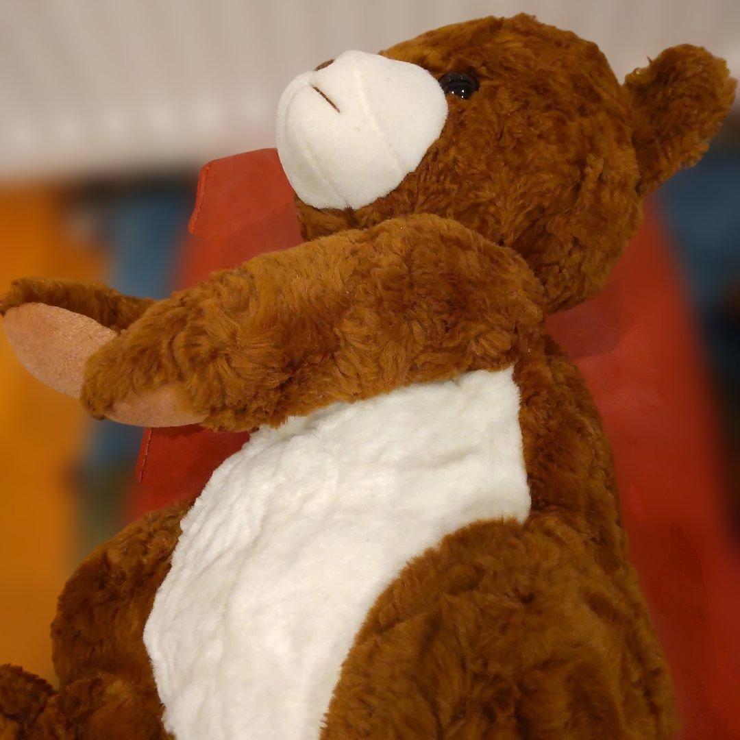 三英　レトロ　くま　くたくた　ぬいぐるみ　　親子セット