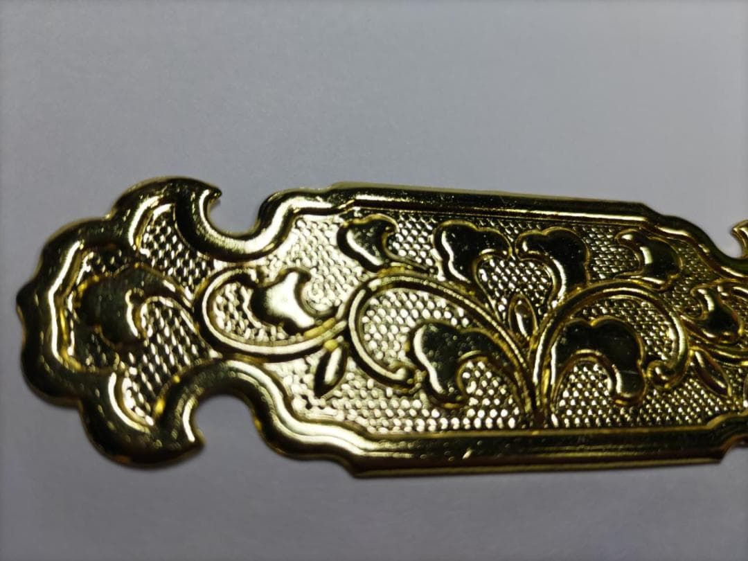 ★特注品★ 90ｍｍｘ4枚【金鍍金】 神輿、祭り、ミニ山車、キザハシ金具