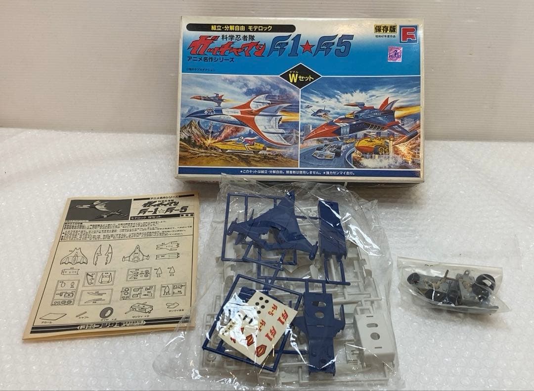 未使用 レア！　ガッチャマン　F1 F5 ゴッドフェニックス　プラモ　昭和47年