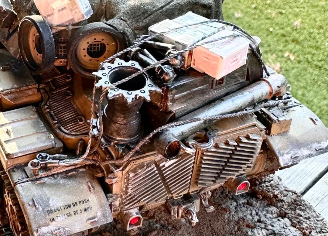 完成品プラモデル1/35タミヤ製アメリカM60A1リアクティブアーマー