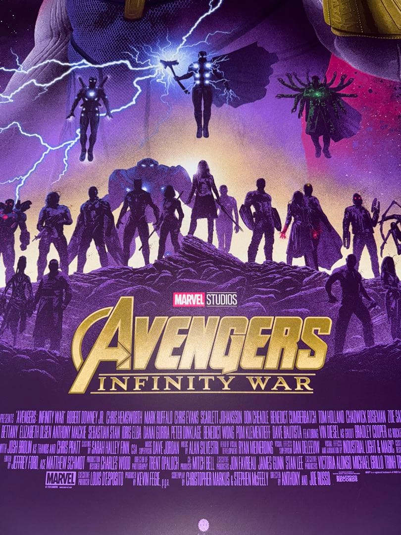 アベンジャーズ インフィニティウォー NYコミコン限定 限定版ポスター