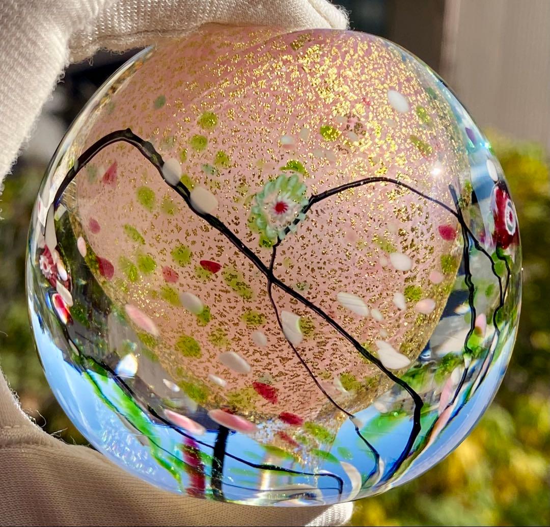 ガラス作家＊黒木国昭　ガラスアート光琳　花器　花瓶　置物　ペーパーウェイト　文鎮