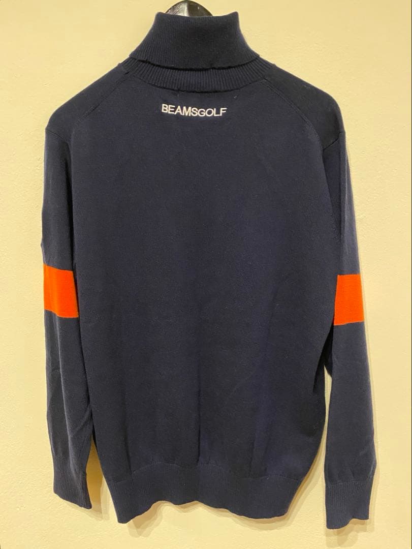 BeamsGolf ネイビー タートルネック セーター L