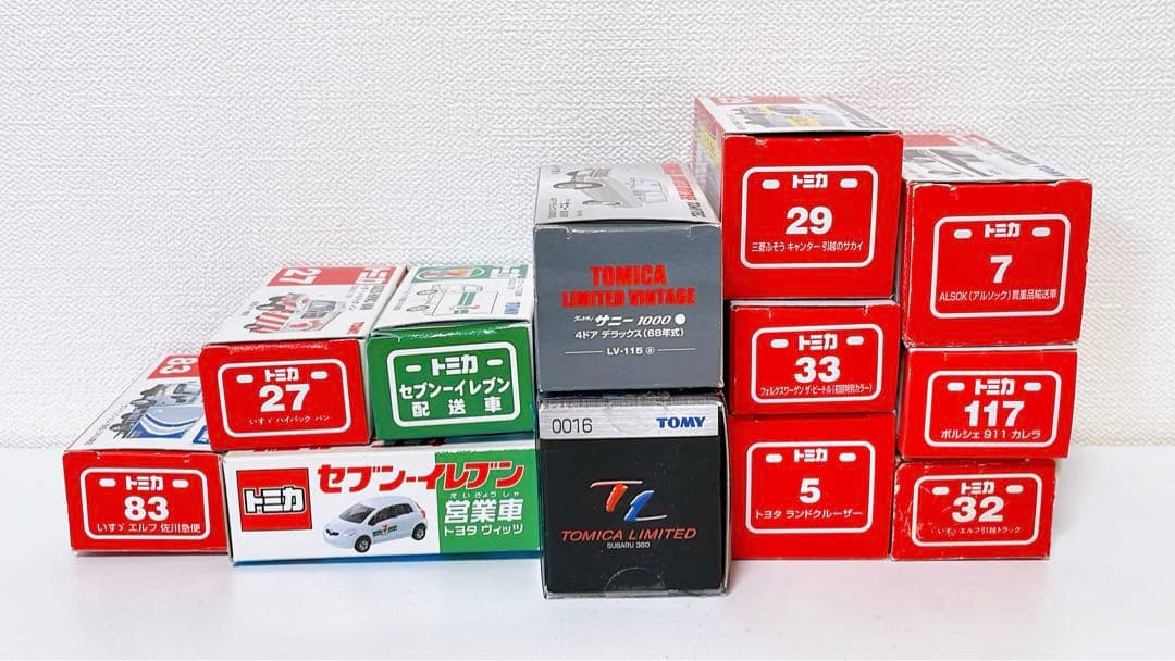 トミカ 16台ミニカーセット 12台＋郵便車コレクション4台　まとめ売り