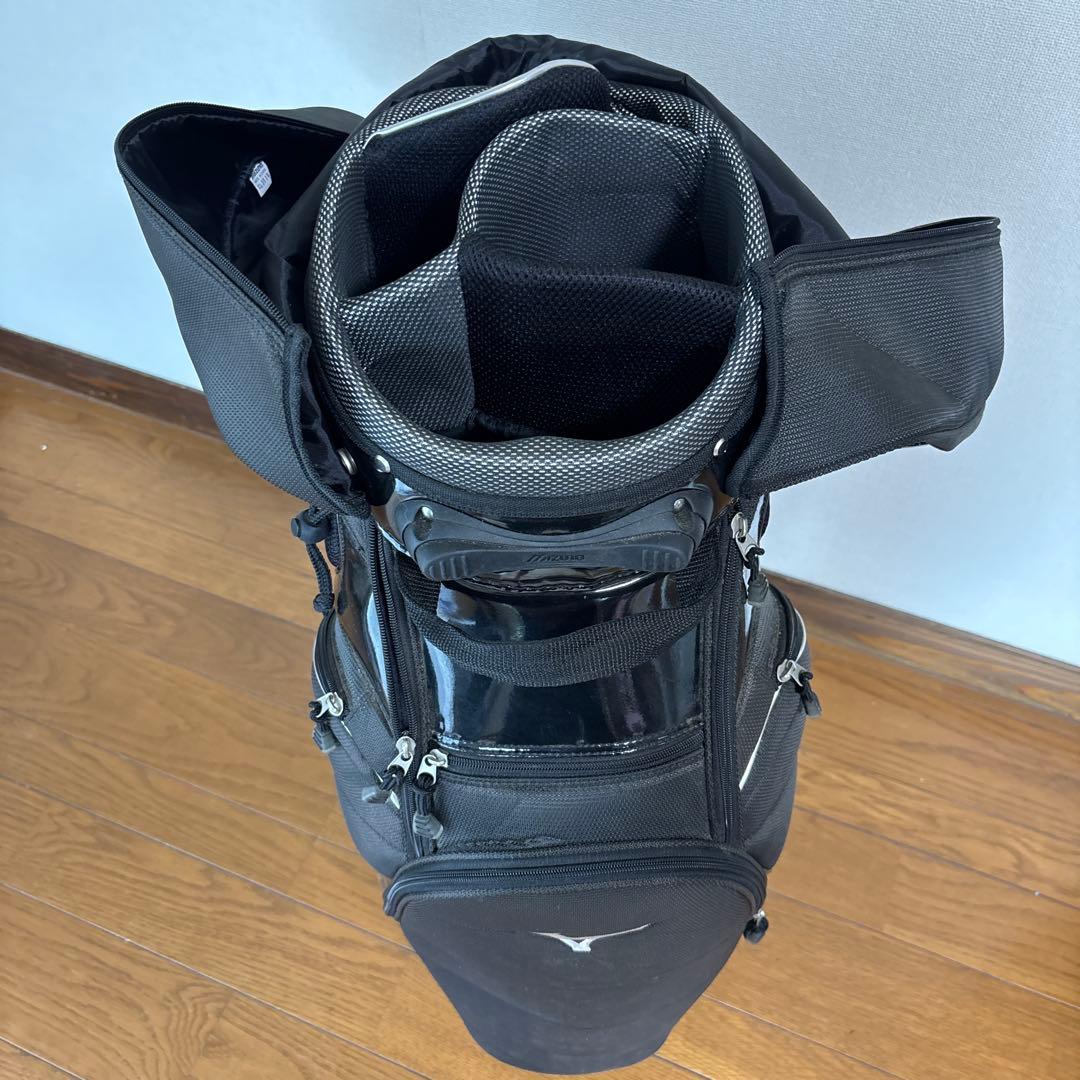送料無料/超美品 MIZUNO高級キャディバックBLACK