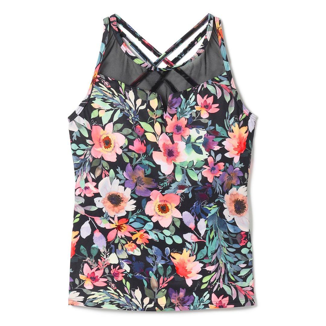 新品　チャコット　ヨガ　トップス　ホットヨガ　ピラティス　花柄　スカーラ好きに