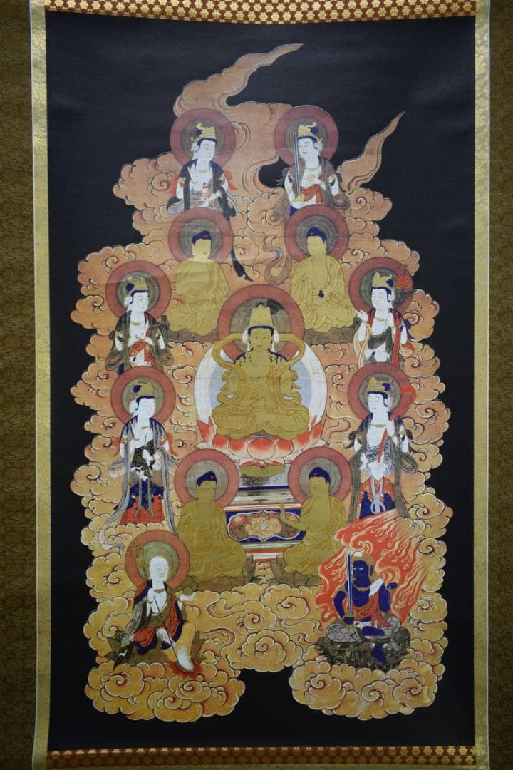 複製/作者不明/十三佛図/工芸/布袋屋掛軸HG-1