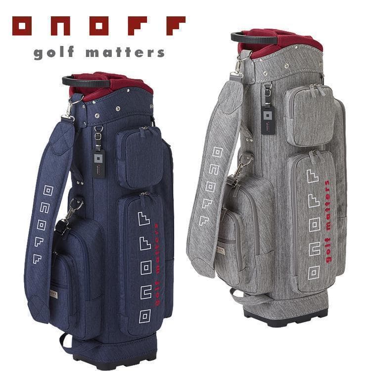 新品 2024年 ONOFF オノフ キャディバッグ OB0225 ネイビー