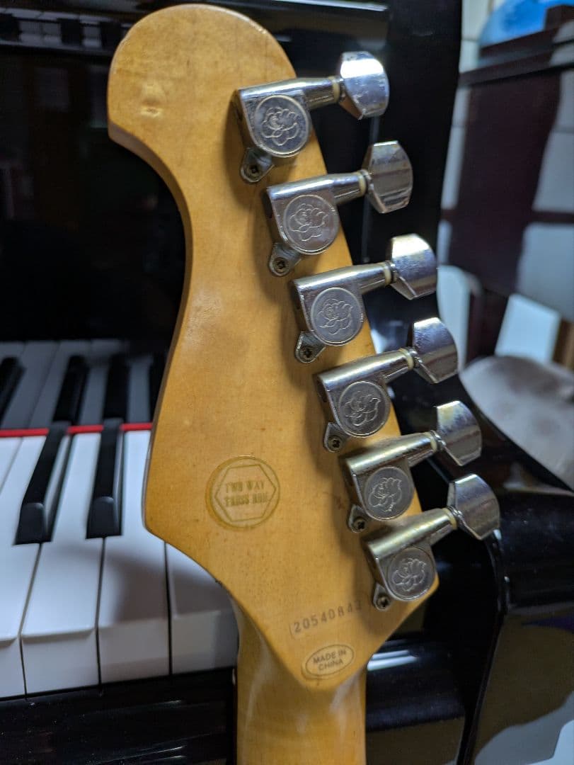 ジプシーローズ　エレキギター　ブラック　 ラメ入りGYPSY ROSE　ストラト