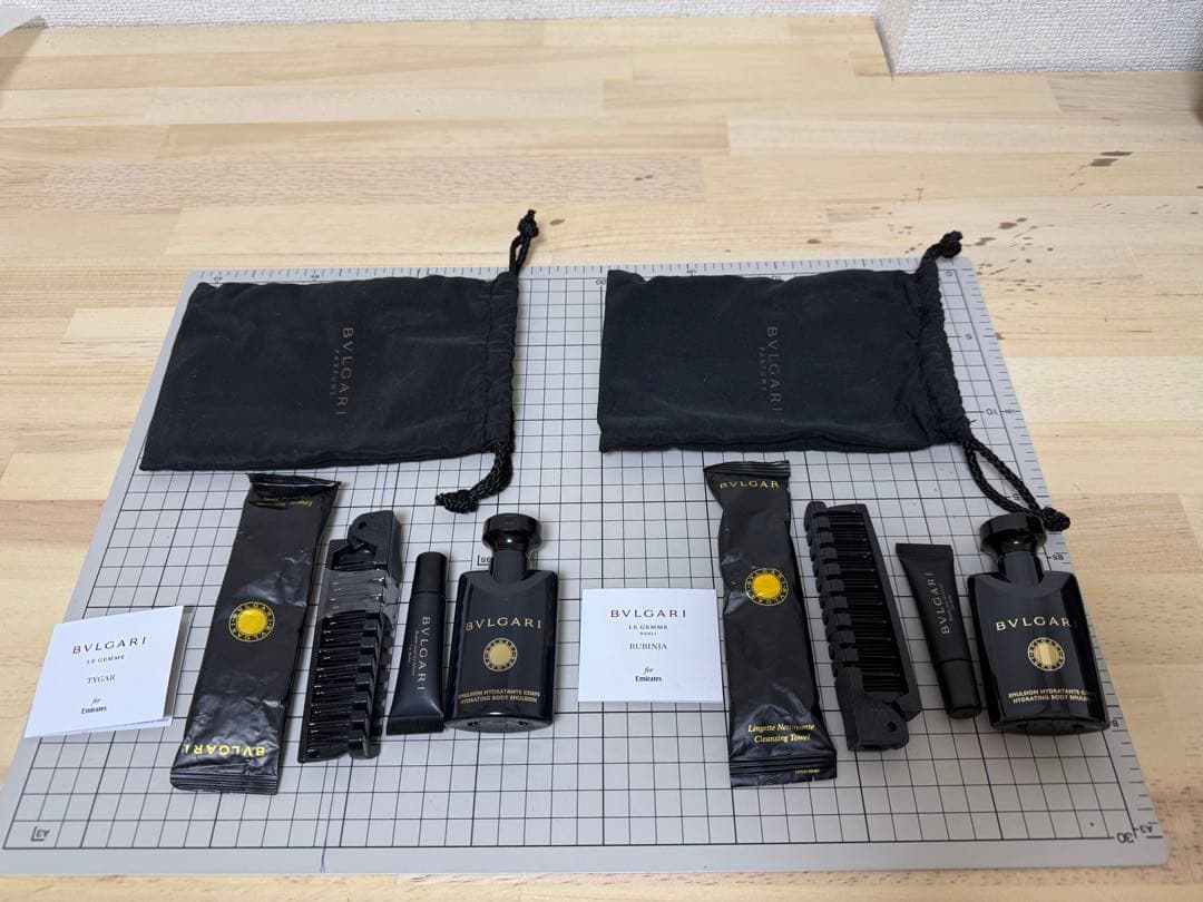 ブルガリ アメニティポーチ エミレーツ航空 ファーストクラス BVLGARI
