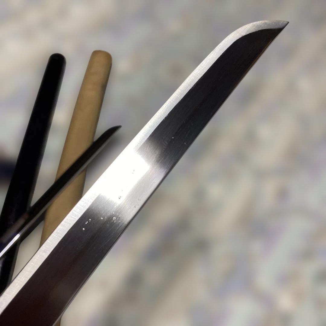 模造刀２本 仕込み杖(刀袋付)と白木鞘大刀