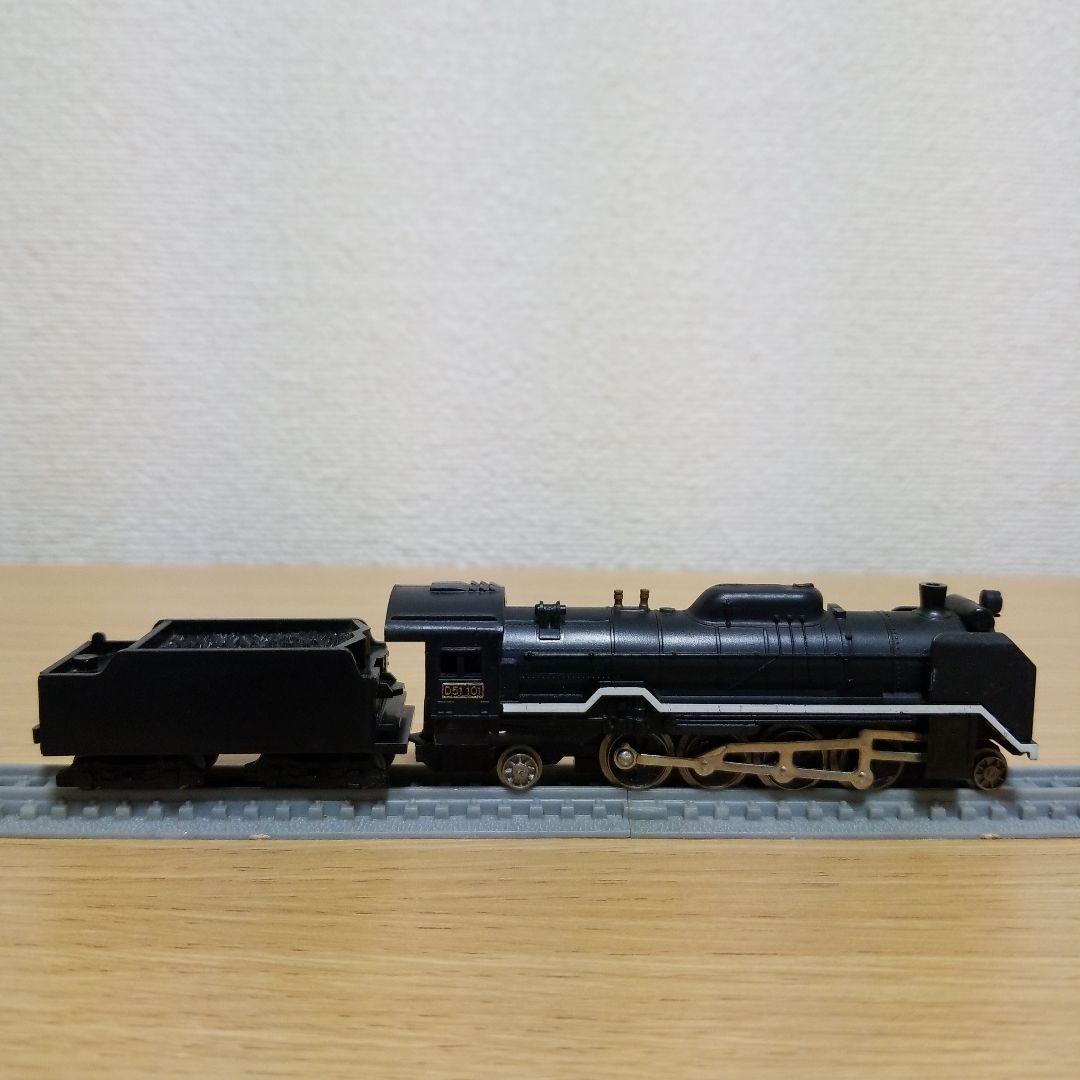 蒸気機関車模型　D51 101 機関車　鉄道模型　線路付き　レトロ