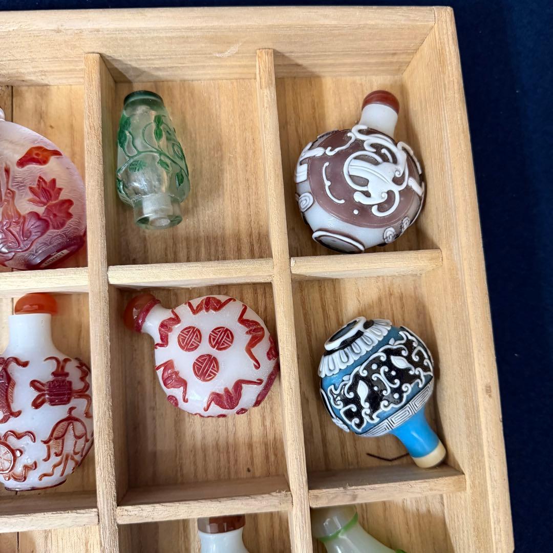 鼻煙壺 まとめ 15点 時代 古玩 当時物 旧家 蔵出 骨董品 コレクター放出