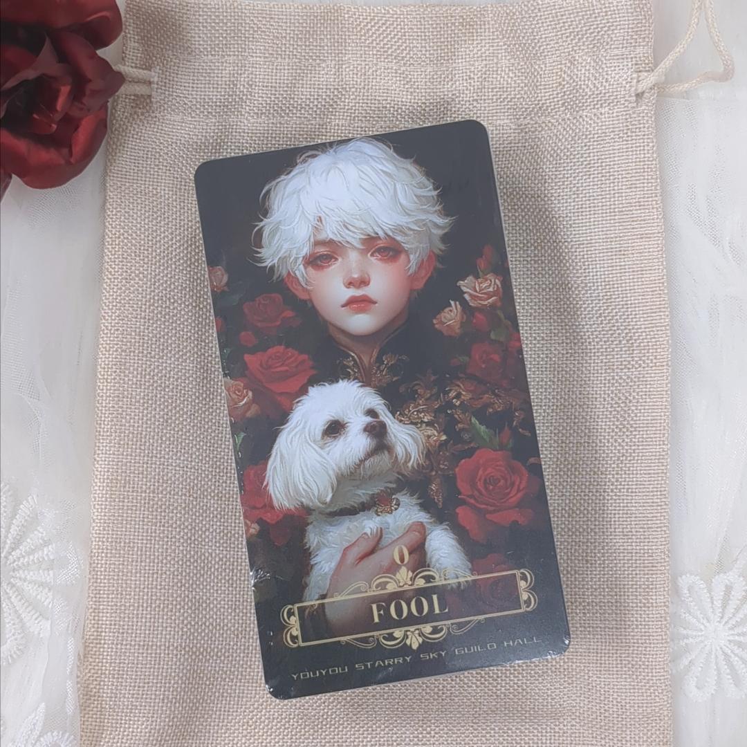 【正規品タロットカード】美麗✨海外インディーズ✨黒×赤×白のゴシックな世界観