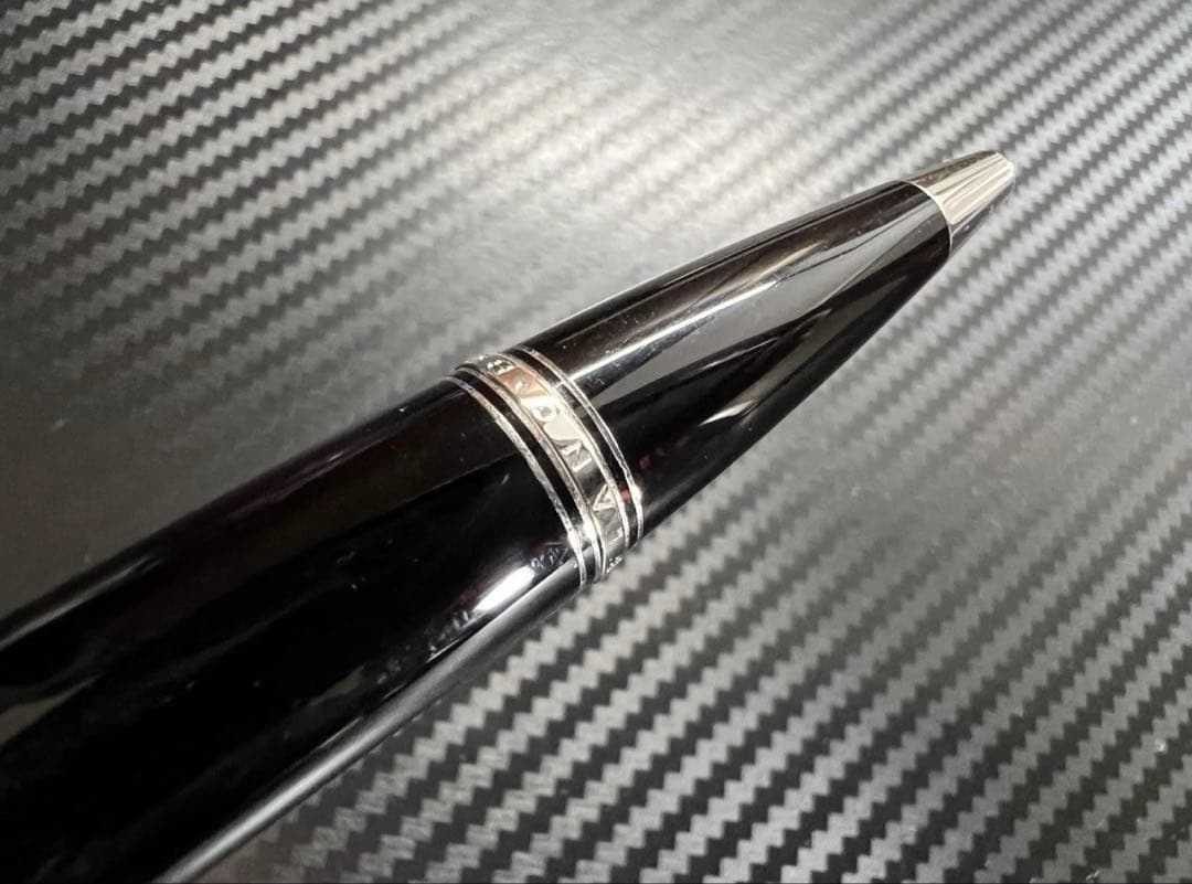 極美品 モンブラン ボエム ブルー ボールペン プラチナライン