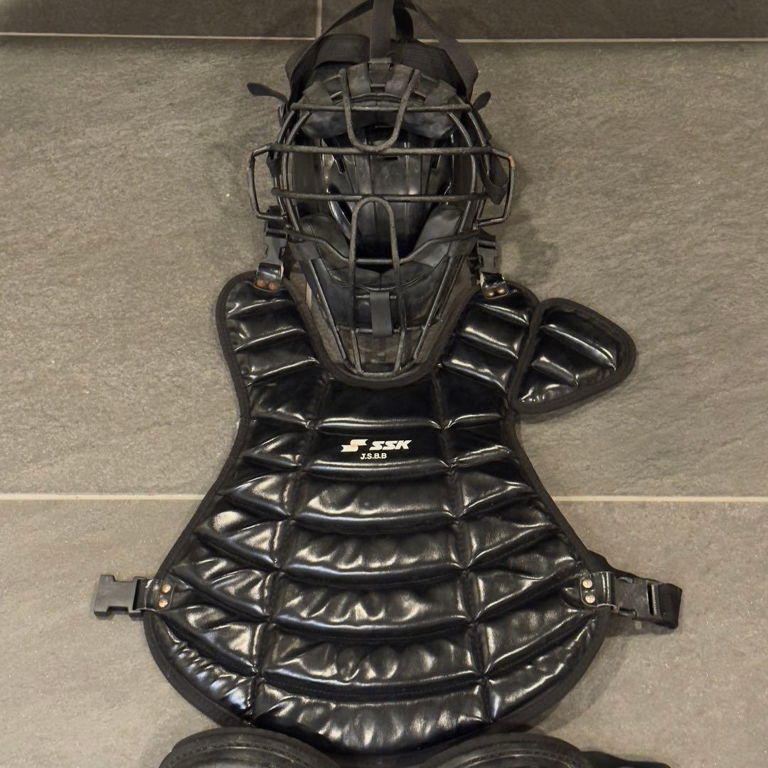 S*u様 SSK キャッチャー防具セット ブラック